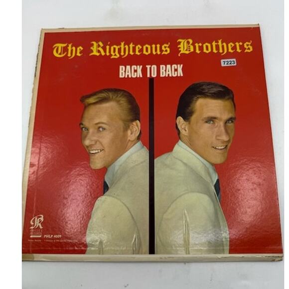 The Righteous Brothers – Back To Back Vinyl Record Album - Picture 1 of 5